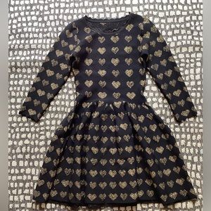 Silk blind gold heart dress